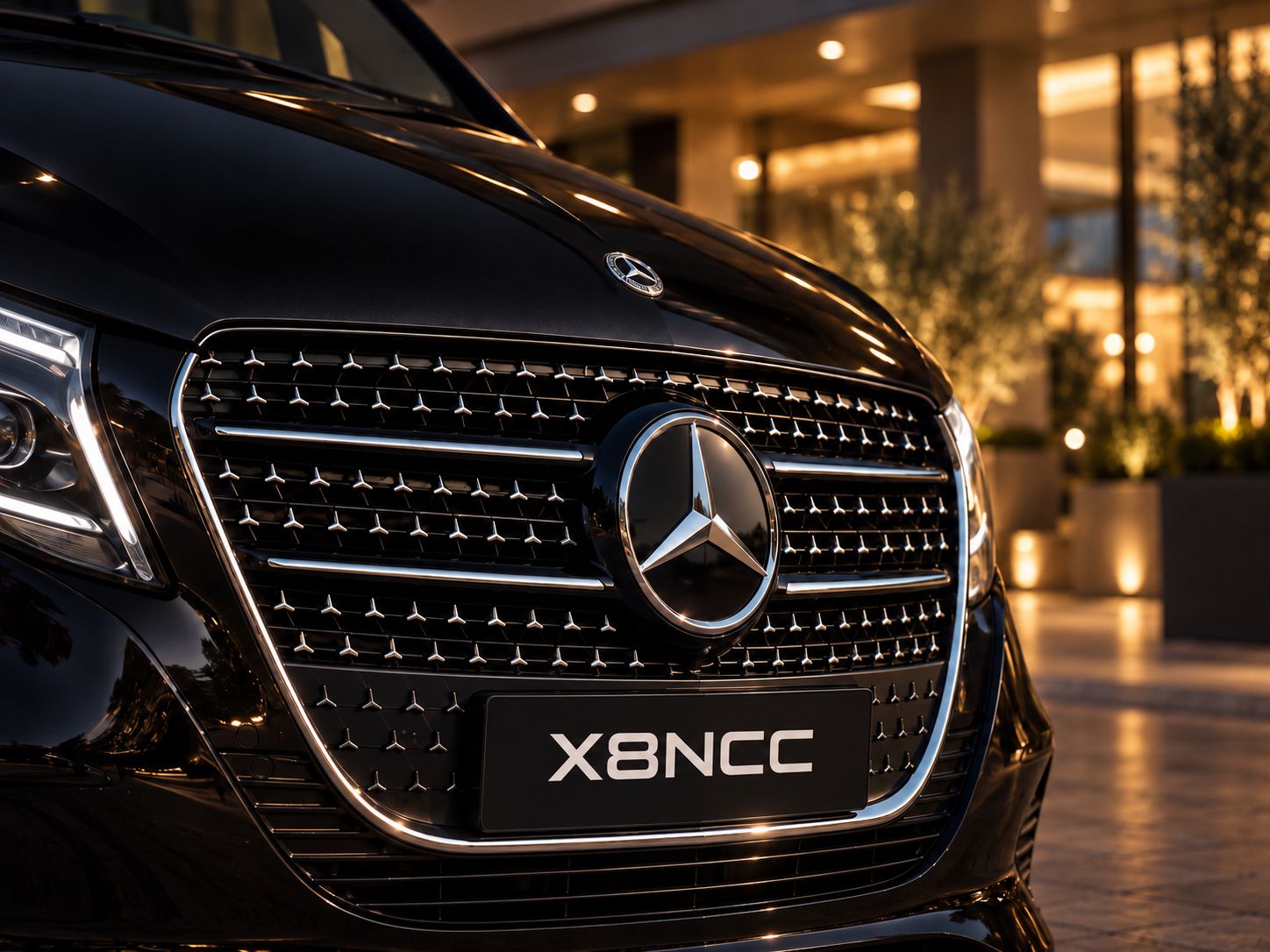 Mercedes Classe V: il frontale