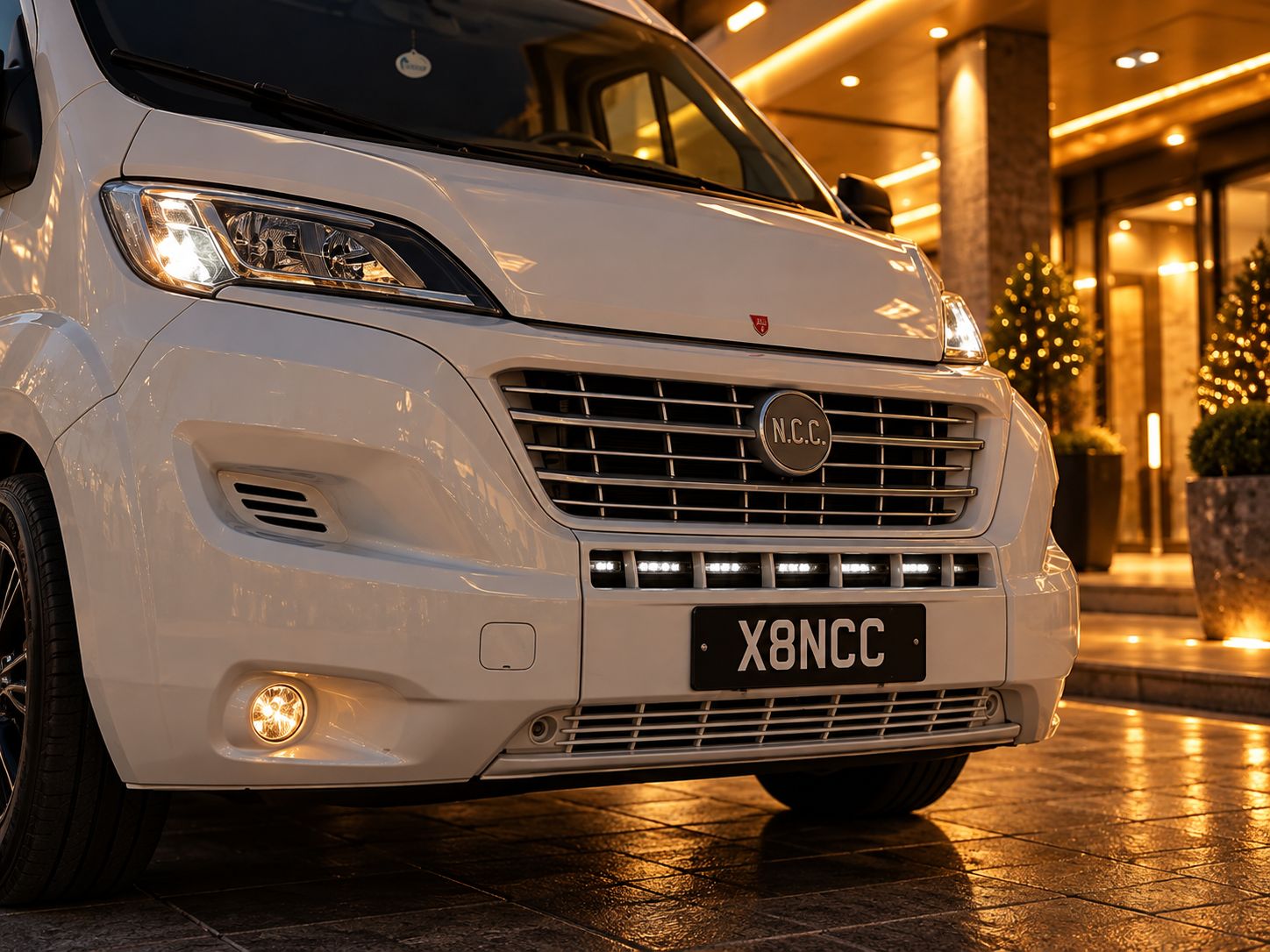 Fiat Ducato con pedana: il frontale
